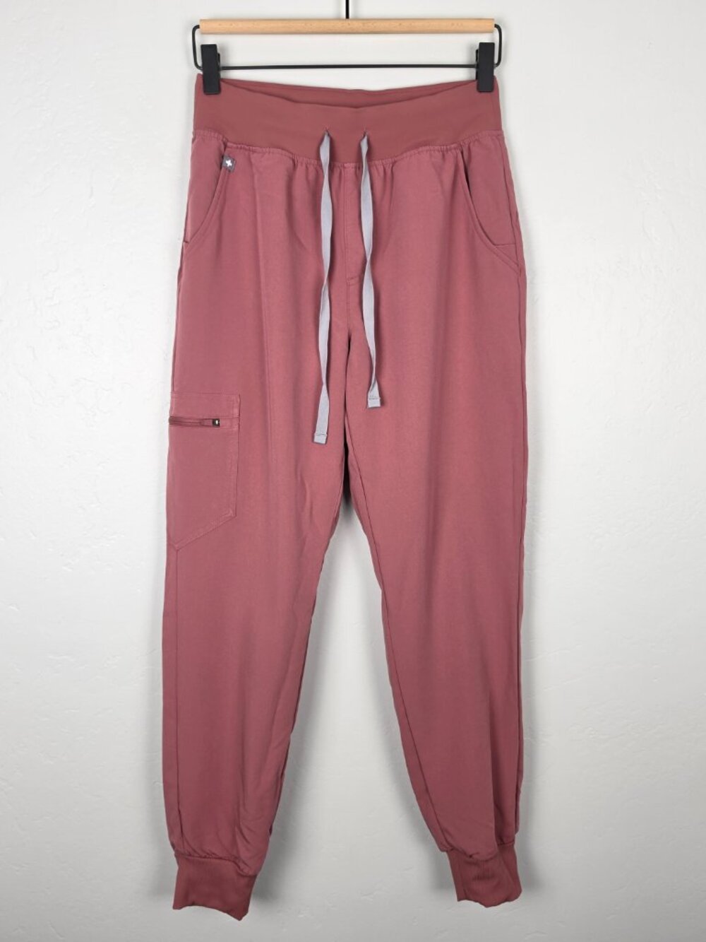 Figs Size XS Petite Zamora High Rise Jogger Scrub Pant Pink